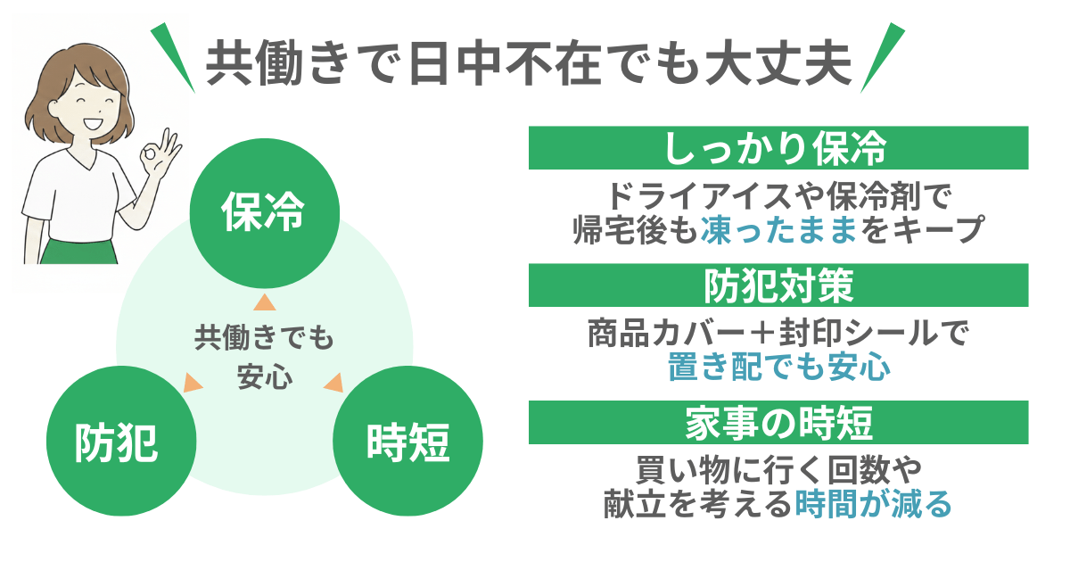共働きで日中不在でも大丈夫